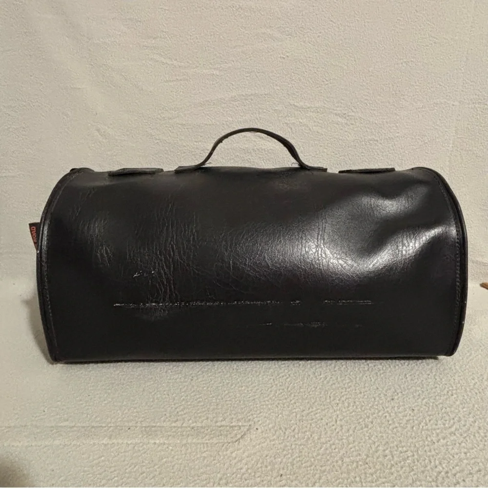 River Road Spacy Black Motorcycle Handlebar Studded Tool Travel Case Bag